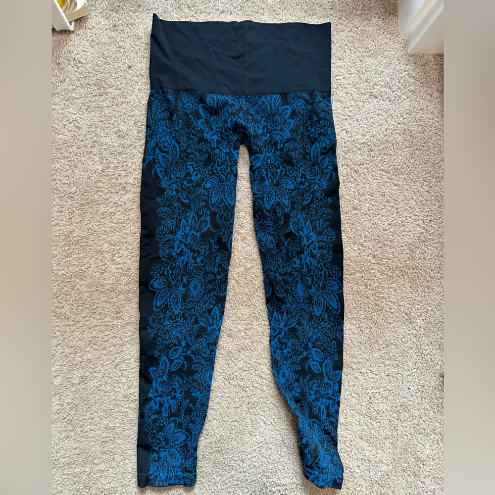 Soma leggings blue and black size xl